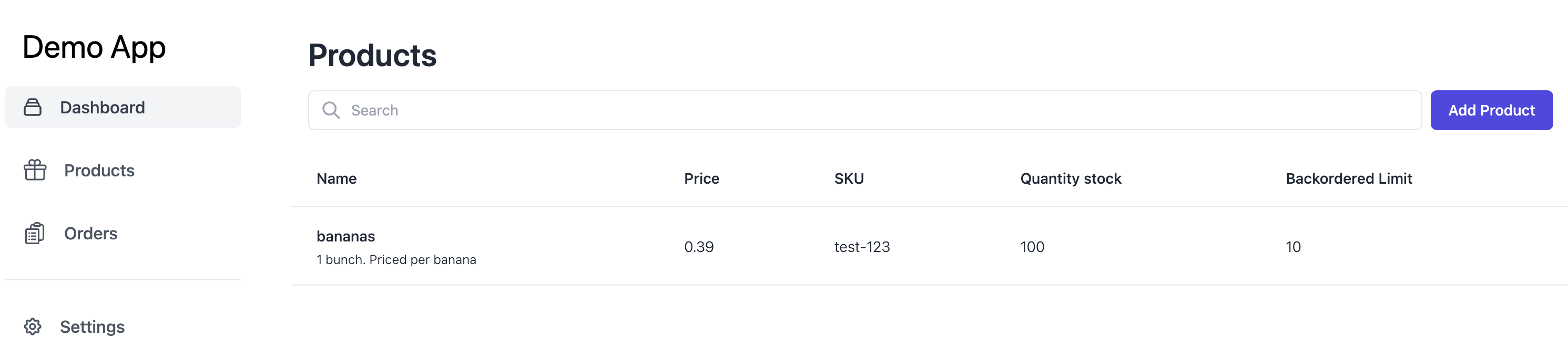 Lab1 Sample App GET Products