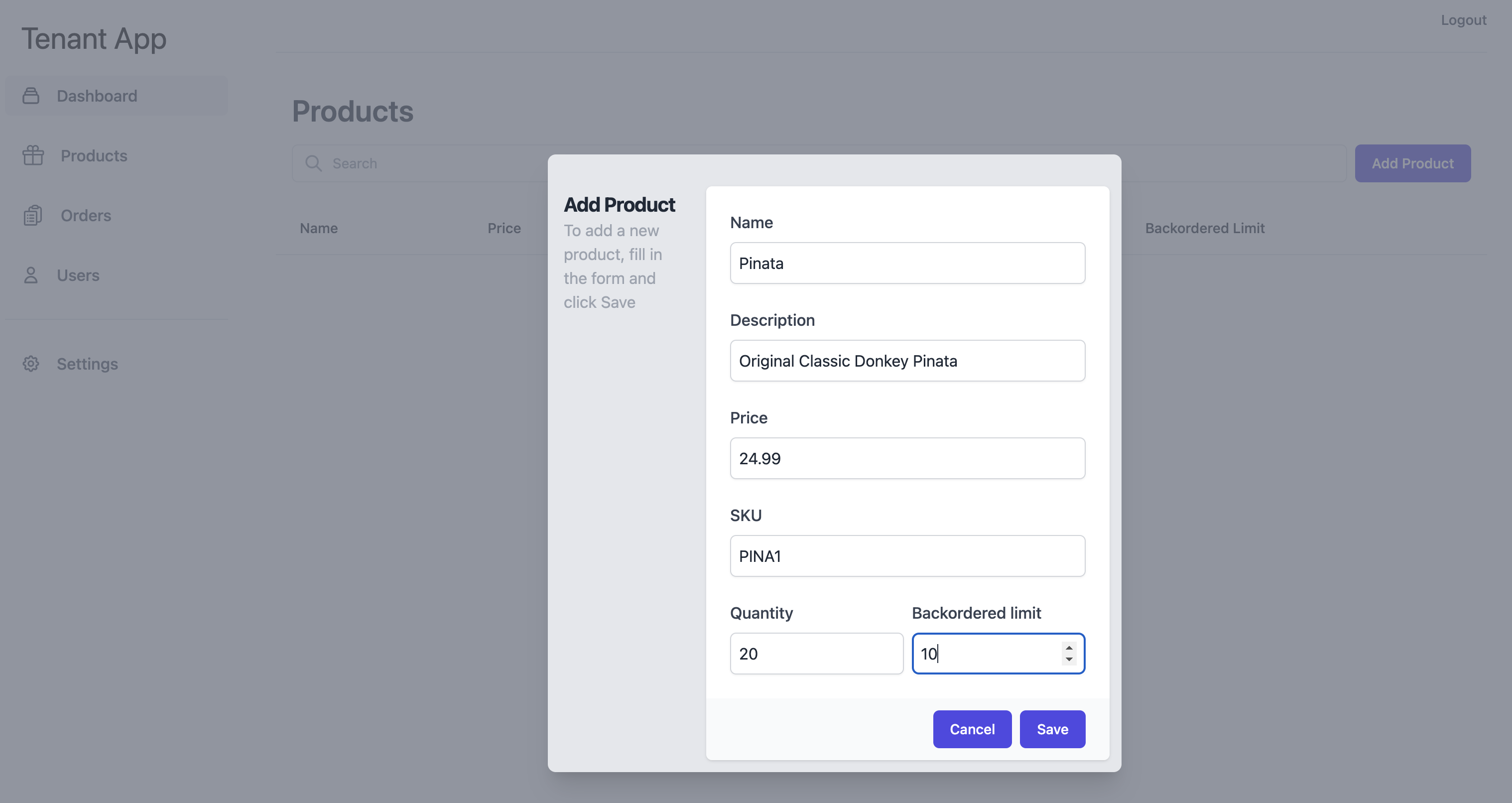 Create Product