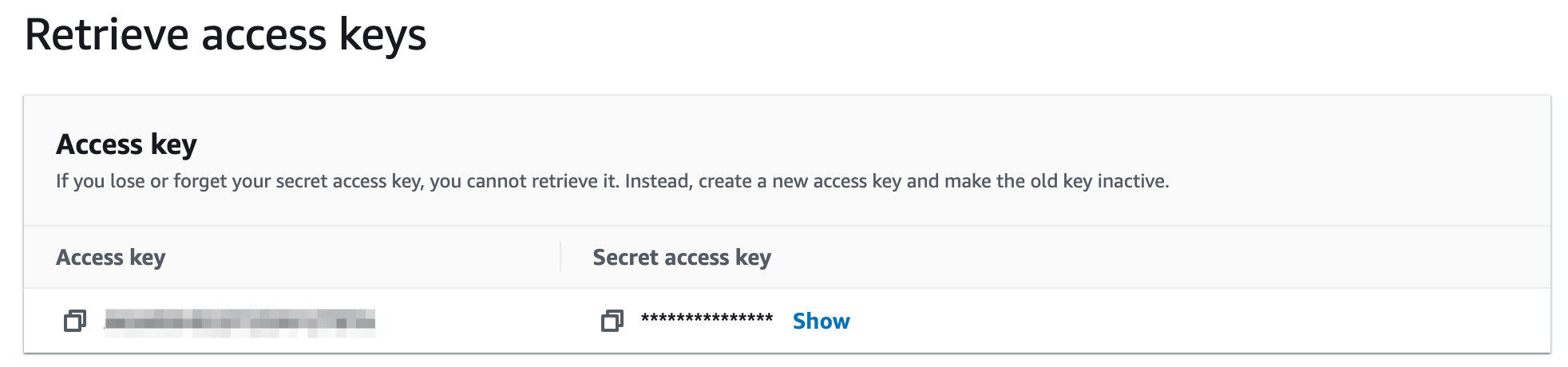 Access Keys